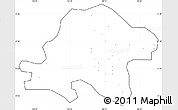 Blank Simple Map of Thuan Chau, cropped outside, no labels