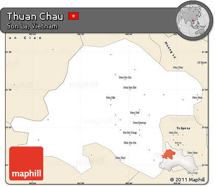 Classic Style Simple Map of Thuan Chau