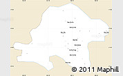 Classic Style Simple Map of Thuan Chau, single color outside