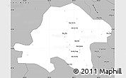 Gray Simple Map of Thuan Chau