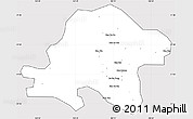 Silver Style Simple Map of Thuan Chau, cropped outside