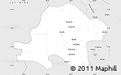 Silver Style Simple Map of Thuan Chau