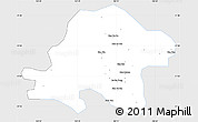 Silver Style Simple Map of Thuan Chau, single color outside