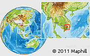 Physical Location Map of Song Be, within the entire country