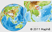 Physical Location Map of Dong Son, highlighted country, highlighted parent region, within the entire country