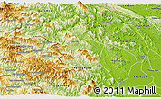 Physical 3D Map of Lang Chanh