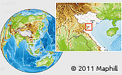 Physical Location Map of Lang Chanh, highlighted country