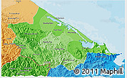 Political Shades 3D Map of Thua Thien-Hue