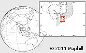 Blank Location Map of Cho Gao, highlighted country, highlighted parent region