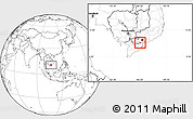 Blank Location Map of Cho Gao, highlighted parent region