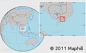 Gray Location Map of Cho Gao