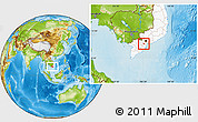 Physical Location Map of Cho Gao, highlighted country