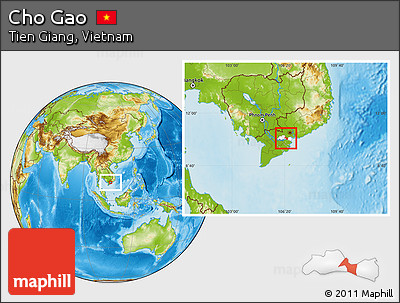 Physical Location Map of Cho Gao, highlighted parent region