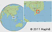 Savanna Style Location Map of Cho Gao