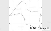 Blank Simple Map of Cho Gao, cropped outside