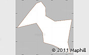 Gray Simple Map of Cho Gao, cropped outside