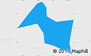 Political Simple Map of Cho Gao, single color outside