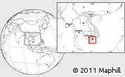 Blank Location Map of Go Cong Tay, highlighted country, highlighted parent region, within the entire country