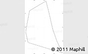 Blank Simple Map of Go Cong Tay, cropped outside, no labels