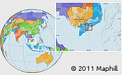 Political Location Map of Go Cong