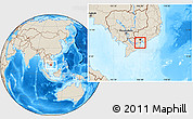 Shaded Relief Location Map of Go Cong