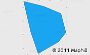 Political Simple Map of Go Cong, cropped outside