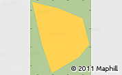 Savanna Style Simple Map of Go Cong, single color outside