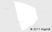 Silver Style Simple Map of Go Cong, single color outside