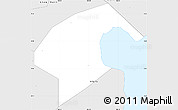 Silver Style Simple Map of Cau Ngang