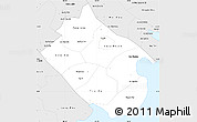 Silver Style Simple Map of Tra Vinh