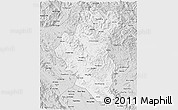 Silver Style 3D Map of Tuyen Quang