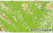 Physical 3D Map of Ham Yen