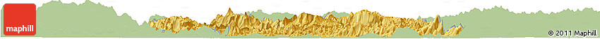 Savanna Style Horizon Map of Tuyen Quang, single color outside
