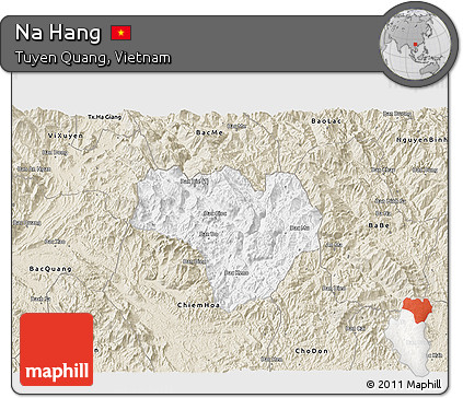 Classic Style 3D Map of Na Hang