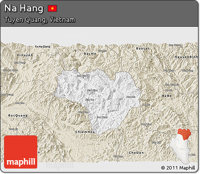 Classic Style 3D Map of Na Hang