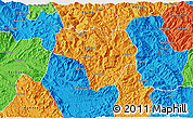 Political 3D Map of Na Hang