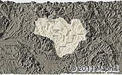 Shaded Relief 3D Map of Na Hang, darken