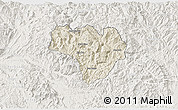 Shaded Relief 3D Map of Na Hang, lighten