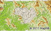 Shaded Relief 3D Map of Na Hang, physical outside
