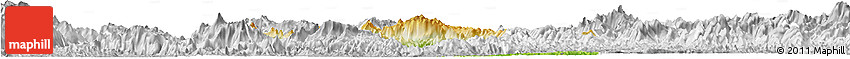 Physical Horizon Map of Na Hang, lighten, desaturated