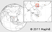 Blank Location Map of Na Hang, within the entire country