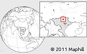 Blank Location Map of Na Hang, highlighted country