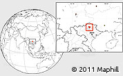 Blank Location Map of Na Hang, highlighted parent region