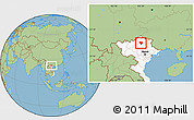 Savanna Style Location Map of Na Hang, highlighted country