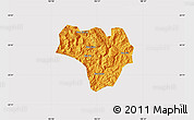 Political Map of Na Hang, cropped outside