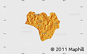 Political Map of Na Hang, single color outside