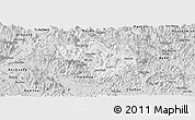 Silver Style Panoramic Map of Na Hang