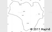 Blank Simple Map of Na Hang, cropped outside