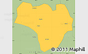 Savanna Style Simple Map of Na Hang