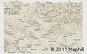 Shaded Relief Panoramic Map of Tuyen Quang